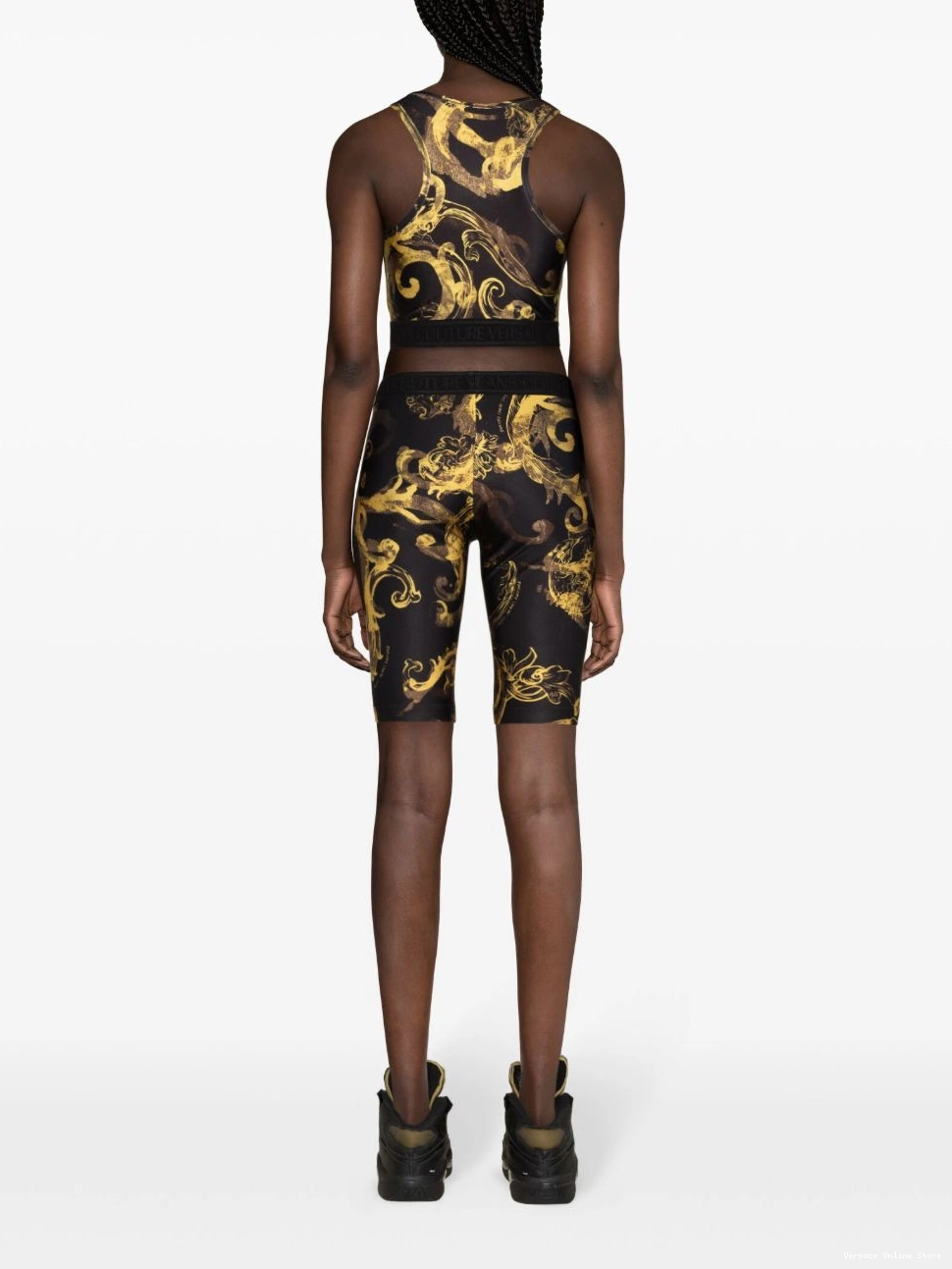 Cheap Versace Couture baroque-print tank top Women Jeans 0706